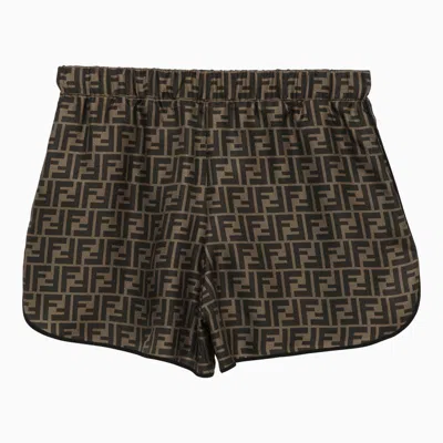 Shop Fendi Pyjamas With Ff Pattern In Brown