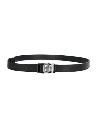 Shop Givenchy 4g Release Buckle Belt 25mm In Black
