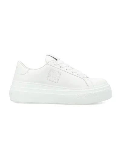 Shop Givenchy City Lace-up Sneakers Platform In White