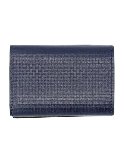 Shop Givenchy Compact Wallet In Navy/black