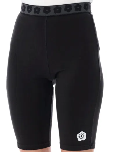 Shop Kenzo Boke 2.0 Biker Shorts In Black