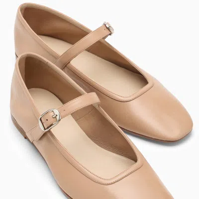 Shop Le Monde Beryl Le Monde Béryl Mary Jane Ballerina In Beige