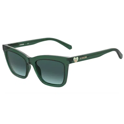 Shop Love Moschino Sunglasses In Green