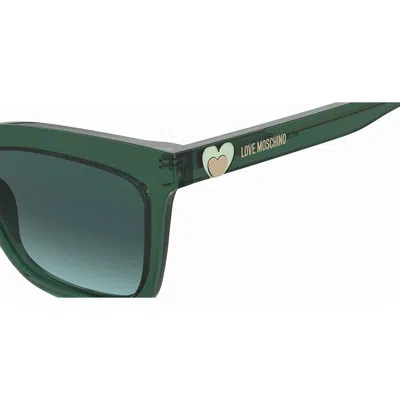 Shop Love Moschino Sunglasses In Green