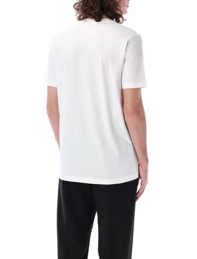 Shop Marni T-shirt With Print Logo In Lily White