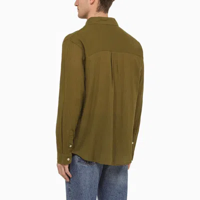 Shop Séfr Moss Shirt In Green