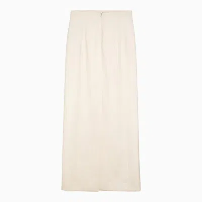Shop Wardrobe.nyc Long Skirt With Slit In White