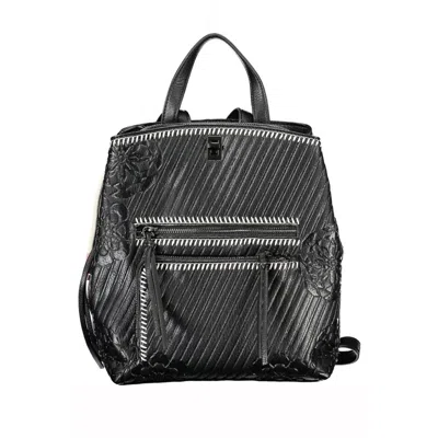 Shop Desigual Chic Black Backpack With Contrast Details