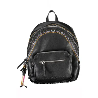 Shop Desigual Chic Black Contrast Detail Backpack