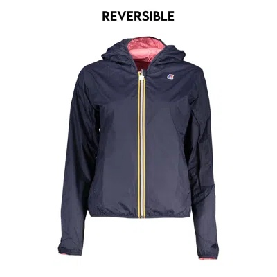 Shop K-way Chic Reversible Hooded Blue Jacket