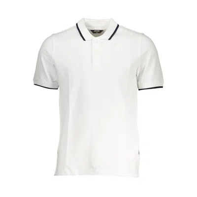 Shop K-way Chic White Contrast Detail Polo Shirt