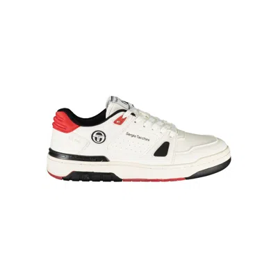 Shop Sergio Tacchini Chic White Sports Sneakers With Contrast Details