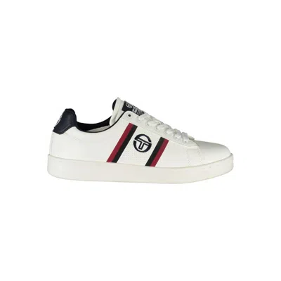 Shop Sergio Tacchini Classic White Sneakers With Contrasting Accents
