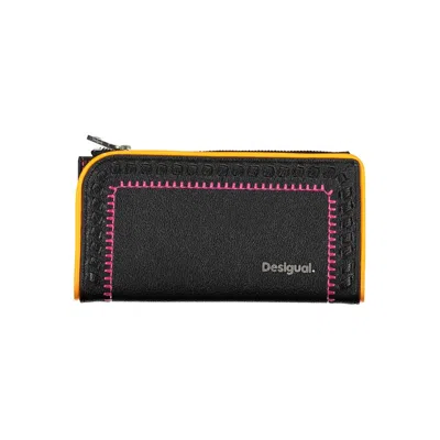 Shop Desigual Elegant Black Two-compartment Wallet