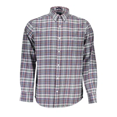 Shop Gant Ele Blue Cotton Button-down Shirt