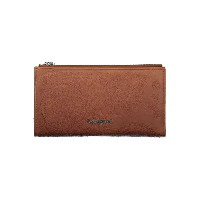 Shop Desigual Elegant Brown Two-compartment Wallet