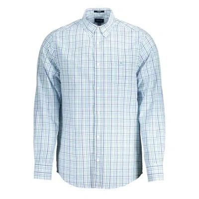 Shop Gant Ele Light Blue Long Sleeve Button-down Shirt