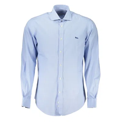 Shop Harmont & Blaine Elegant Light Blue Long Sleeve Shirt