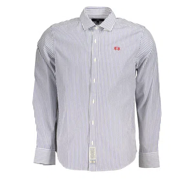 Shop La Martina Elegant Long-sleeved Striped Shirt For Men