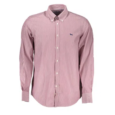 Shop Harmont & Blaine Elegant Pink Narrow Fit Long Sleeve Shirt