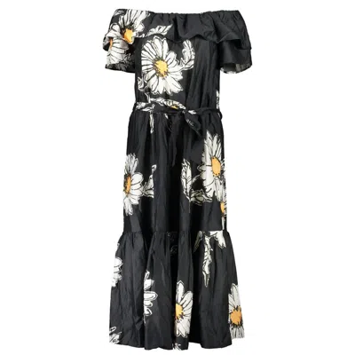 Shop Desigual Elegant Short Sleeve Maxi Dress With Removable Belt