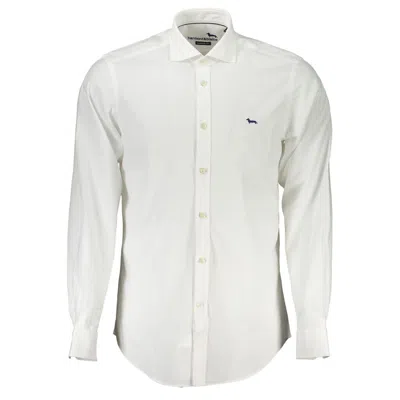 Shop Harmont & Blaine Elegant White Narrow Fit Long Sleeve Shirt