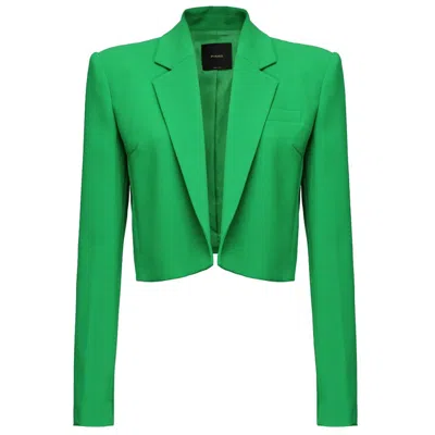 Shop Pinko Green Polyester Suits & Blazer