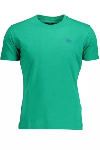 Shop La Martina Green Cotton T-shirt