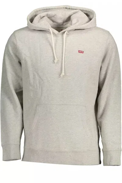 Shop Levi's Essential Gray Hooded Sweatshirt For Men