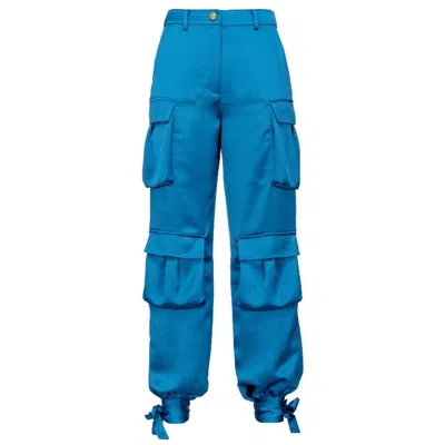 Shop Pinko Light Blue Polyester Jeans & Pant