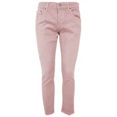 Shop Dondup Pink Cotton Jeans & Pant