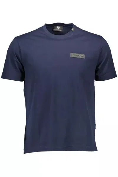 Shop Plein Sport Blue Cotton T-shirt