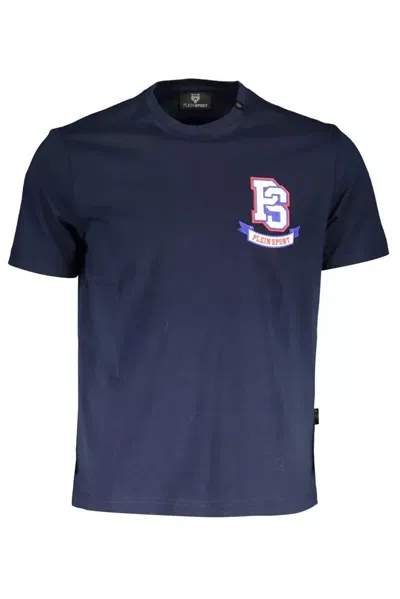 Shop Plein Sport Blue Cotton T-shirt
