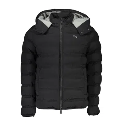 Shop Harmont & Blaine Sleek Black Long-sleeved Designer Jacket