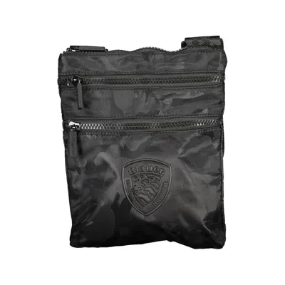 Shop Blauer Sleek Black Shoulder Bag With Contrasting Accents