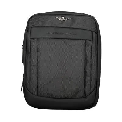 Shop Aeronautica Militare Sleek Black Versatile Shoulder Bag