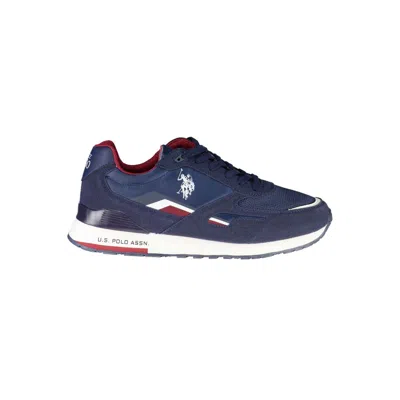 Shop U.s. Polo Assn Sleek Blue Lace-up Athletic Sneakers