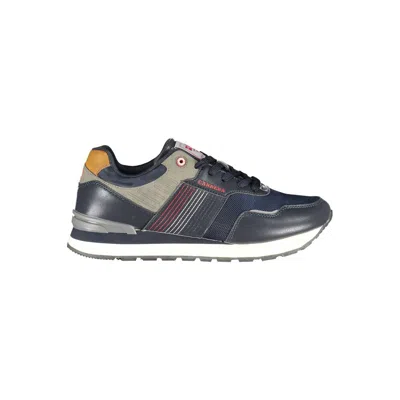 Shop Carrera Sleek Blue Sports Sneakers With Logo Accent