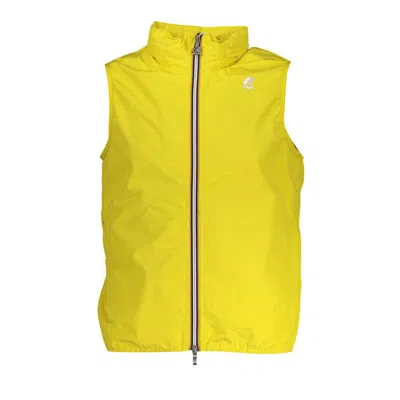 Shop K-way Sleek Sleeveless Yellow Designer Jacket