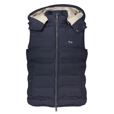 Shop Harmont & Blaine Sleek Sleeveless Zip Jacket With Removable Hood