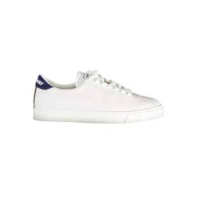 Shop K-way Sleek White Sneakers With Contrast Detailing