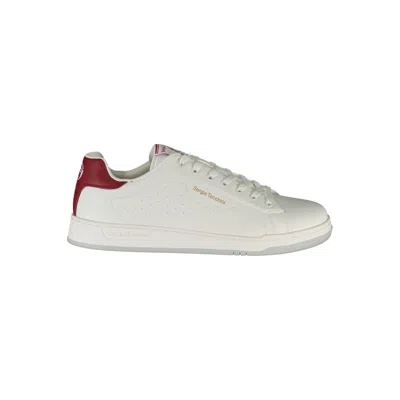 Shop Sergio Tacchini Sleek White Sneakers With Contrast Details