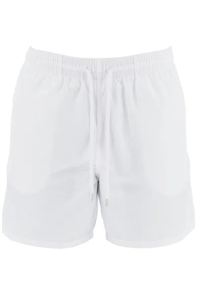 Shop Vilebrequin Moorea Sea Bermuda Shorts In Bianco