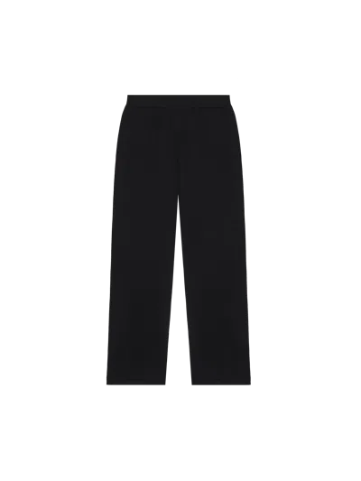 Shop Pangaia Dna Knitted Straight Leg Track Pants In Black