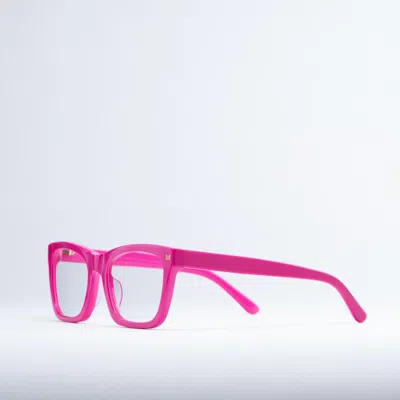 Shop Machete Reading Glasses In Neon Pink
