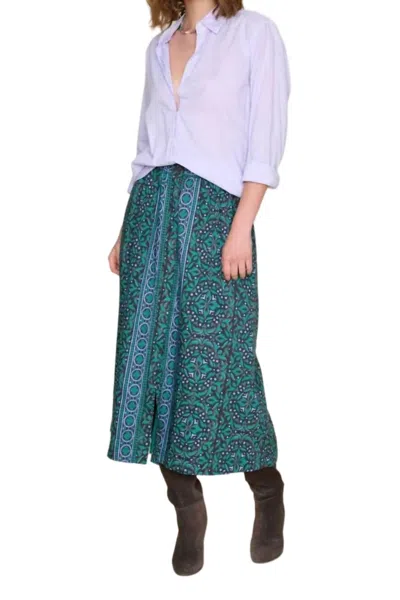Shop Xirena Tannis Skirt In Green Smoke In Multi