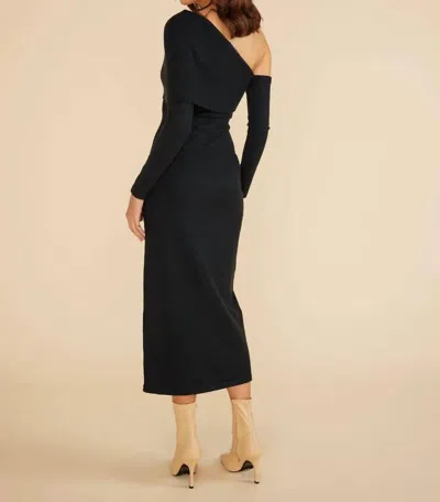 Minkpink Kaia Knit Maxi Dress In Black In Black