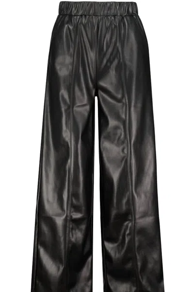 Bishop + Young Gia Vegan Leather Pant In Black In Black