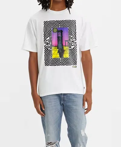 Shop Levi's Vintage Fit Surreal Clock Graphic Tee In Bright White