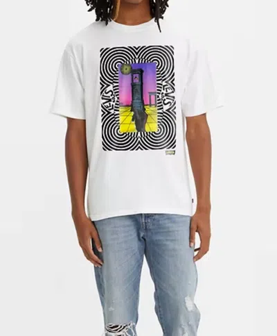 Levi's Vintage Fit Surreal Clock Graphic Tee In Bright White In White